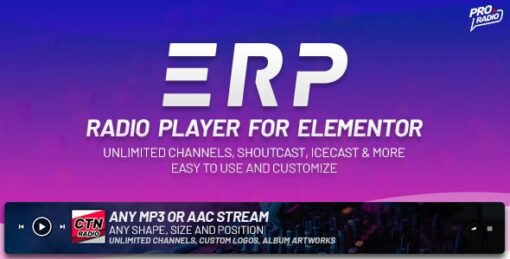 Erplayer 1.1.0 Radio Player for Elementor 1
