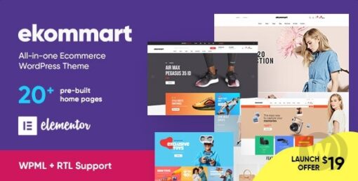 ekommart – All-in-one eCommerce WordPress Theme 3.9.0 1