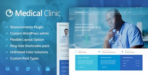 Medical Clinic Health & Doctor Medical WordPress Theme 1.3.3 1