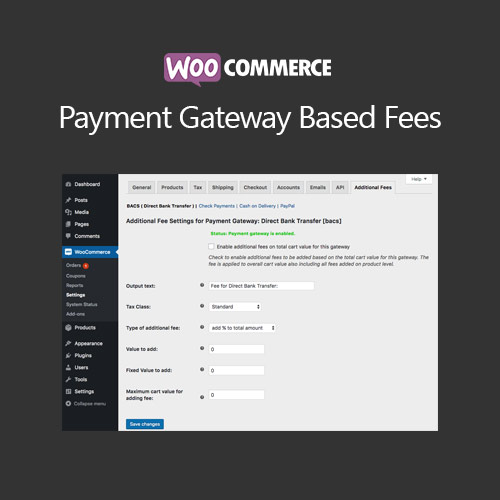 WooCommerce Payment Gateway Based Fees 4.1 1