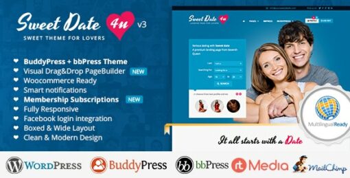 Sweet Date – More than a WordPress Dating Theme 1