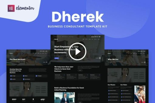 Dherek- Plantilla de sitio web de consultor de negocios 1