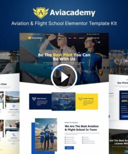 Aviacademy: Elementor template kit for aviation and flight school