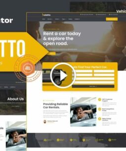 Balatto - Elementor Pro template kit for car rental company.
