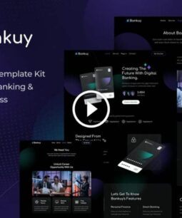Bankuy: kit de plantilla de Elementor de préstamos comerciales y banca digital