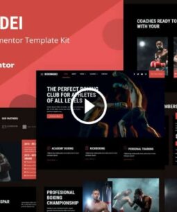 Boxingdei - Kit de plantillas de Boxing Club Elementor Pro