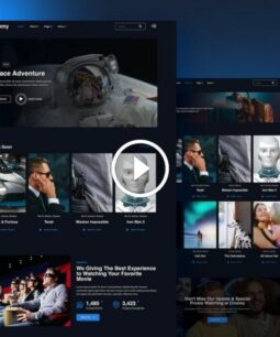 Cinomy: kit de modelos Elementor para serviços de transmissão e televisão de filmes