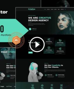 Criativo: Elementor template kit for creative agencies and portfolios