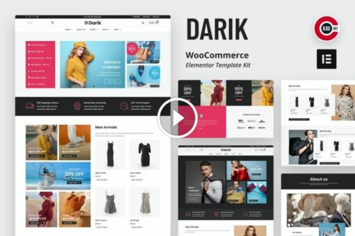 Darik – Kit de plantillas de Elementor WooCommerce de moda 1