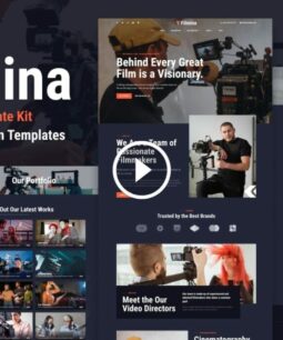 Filmina: kit de modelos Elementor para cineastas e videógrafos