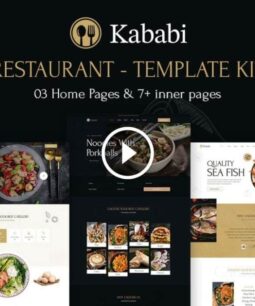Kababi - Elementor template kit for restaurants