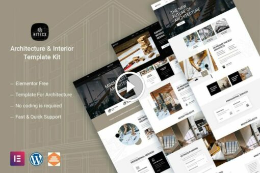 Kitecx – Kit de plantillas para Elementor de arquitectura e interiores 1