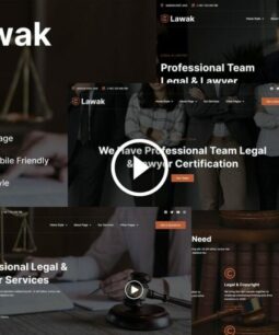 Lawak - Elementor Template Kit for legal and lawyer services