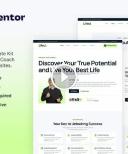 Lifect - Kit de plantilla Elementor de entrenador de vida y orador