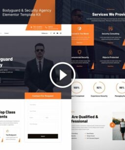 Ormas: Elementor template kit for bodyguards and security agencies