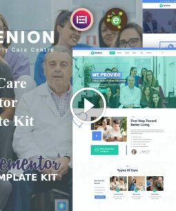 Senion: kit de modelos Elementor para cuidados a idosos