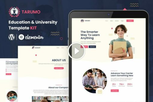 Tarumo - Kit de plantillas de Elementor para la educación y la universidad 1