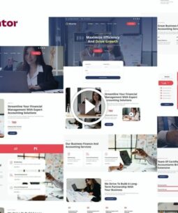 Akunta: kit de modelos Elementor para serviços de contabilidade e finanças empresariais