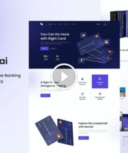 Bankai: Elementor template kit for card payment and online banking