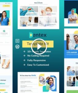 DENTEX - Kit de plantillas Elementor para dentistas y cuidados dentales
