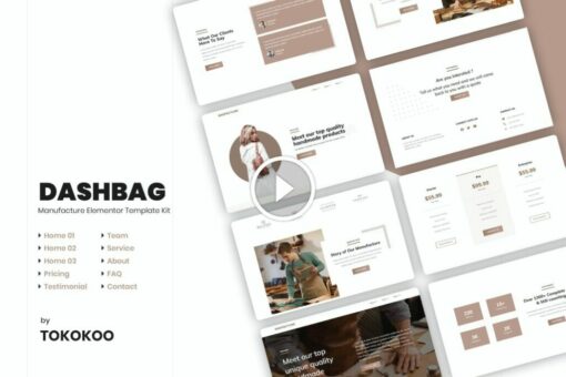 DashBag | Kit de plantillas Elementor para tienda de moda 1