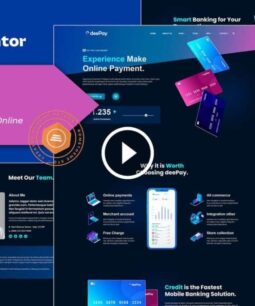 DeepPay: kit de modelos Elementor para pagamentos com cartão e transações bancárias online