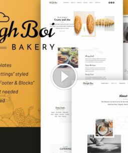 DoughBoiBakery - Kit de plantilla de elementor de pastelería de panadería