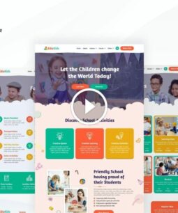 Edukids - Elementor template kit for kindergarten and child care