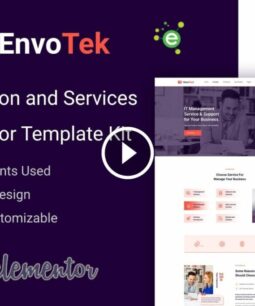 EnvoTek: kit de plantillas Elementor para soluciones y servicios de TI