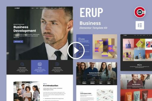 Erup - Kit de plantillas de Elementor empresarial 1