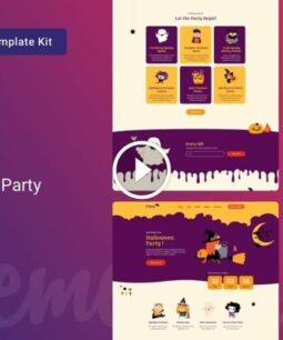 Fang — Kit de modelos Elementor para festa de Halloween