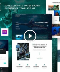 Findive - Kit de plantilla Elementor de buceo y deportes acuáticos