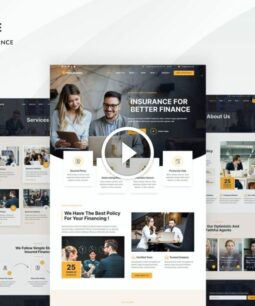 Finsurance - Kit de plantilla Elementor Pro para agencias de seguros y finanzas