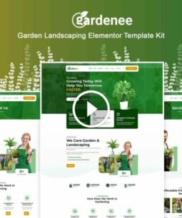 Gardenee: kit de plantillas Elementor Pro para el cuidado del jardín y el paisajismo