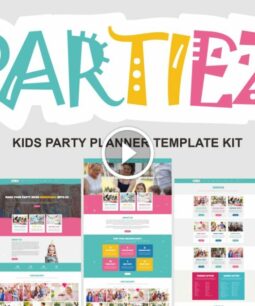 Partiez – Kit de modelos Elementor para organizadores de festas infantis