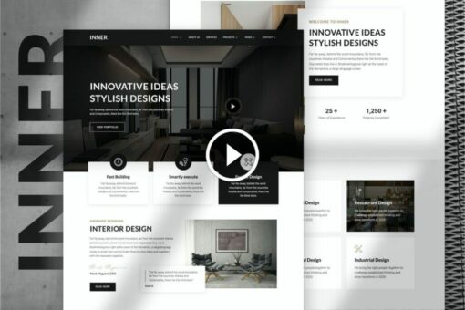 Inner – Kit de plantillas de diseño de interiores y arquitectura 1