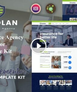 Insolan - Elementor template kit for insurance agencies