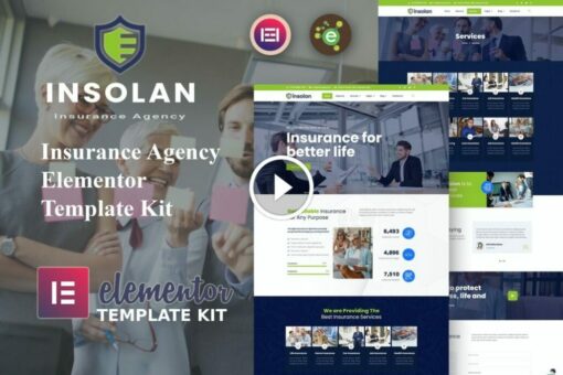 Insolan - Kit de plantillas Elementor para agencias de seguros 1