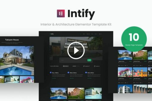 Intify - Kit de plantillas Elementor inmobiliario 1