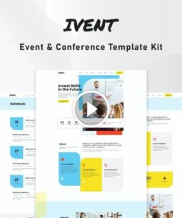Ivent: kit de modelos Elementor para eventos e conferências