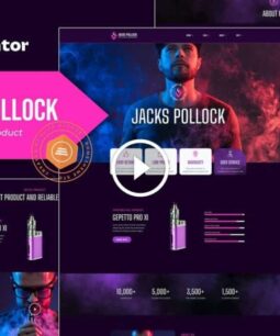 Jacks Pollock - Kit de plantillas Vape Elementor