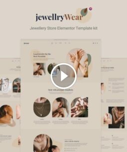 JewellryWear: kit de modelos Elementor para comércio eletrônico
