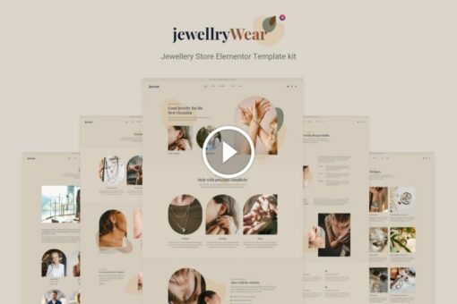 JewellryWear: kit de plantilla Elementor de comercio electrónico 1