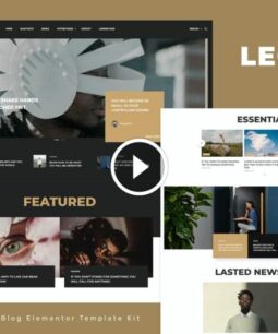 Leonas - Elementor template kit for blogs and magazines