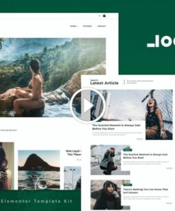 Logen - Kit de modelos Elementor para blog de estilo de vida