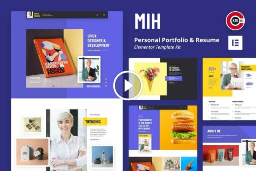 MIH - Kit de plantillas de currículum y cartera personal 1