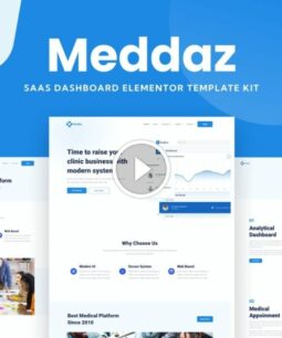 Meddaz: kit de plantilla de Elementor médico SaaS