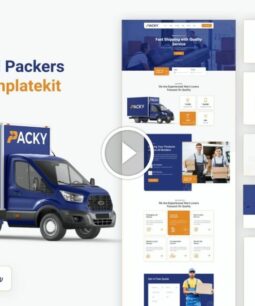 PACKY |  Packers & Movers Service Elementor Template Kit