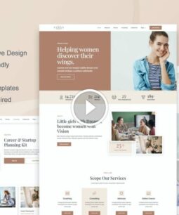 Paras: Elementor women's business trainer template kit for women