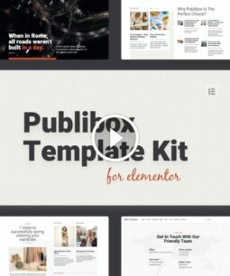 Publibox - Elementor templates kit for blogs and magazines